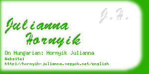 julianna hornyik business card